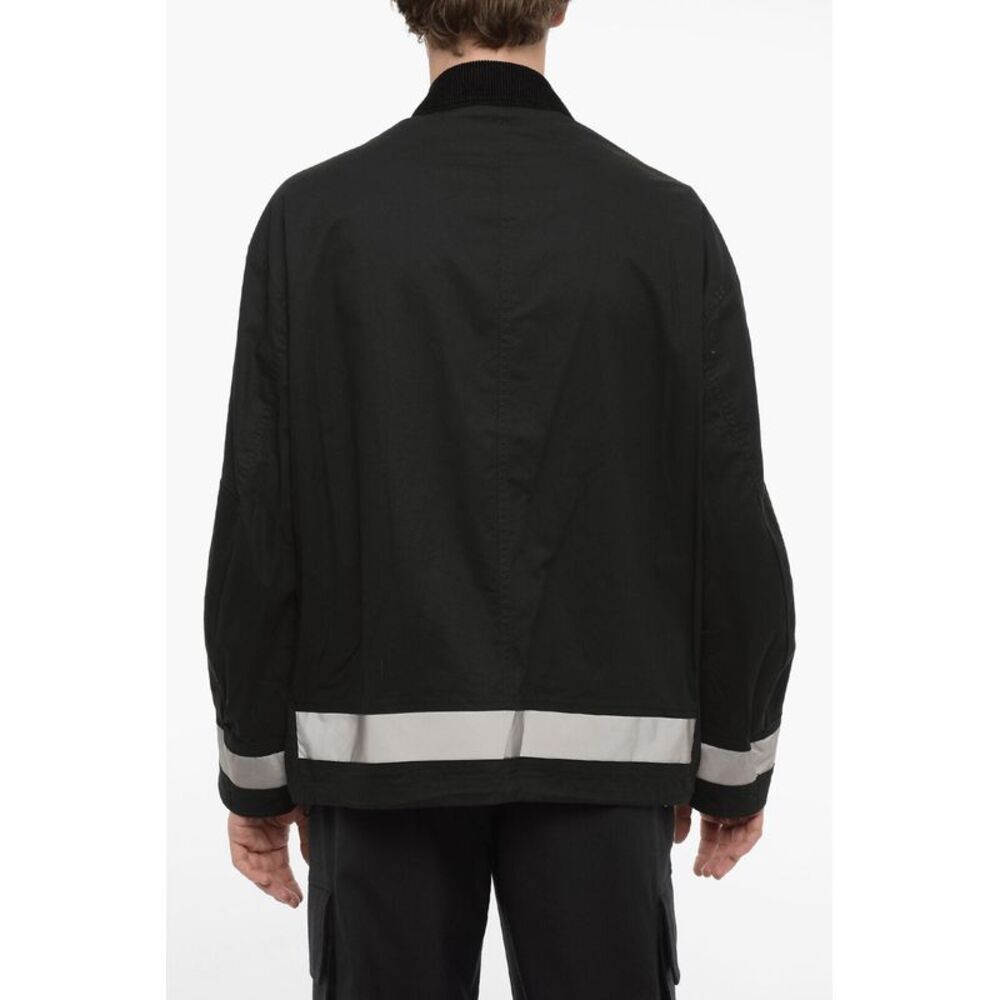 Utility Jacket with Ribbed Collar - Picture 3 of 5